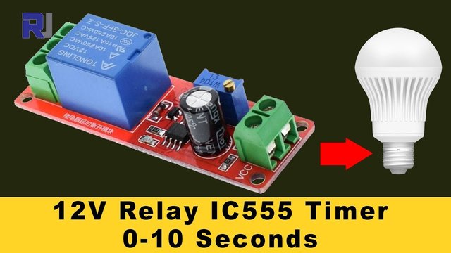 Video thumbnail for 555 Timer Switch 12V Relay with Adjustable time Test review - RJT658