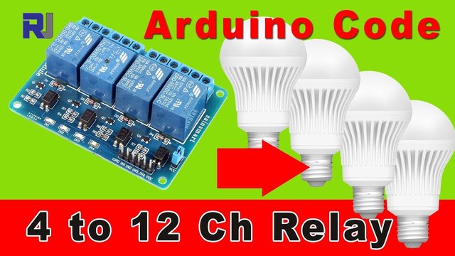 Video thumbnail for How to use 4 channel Relay to control AC load with Arduino code RJT71