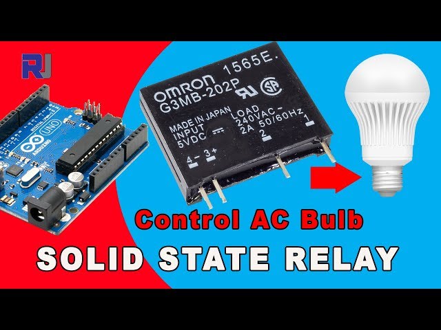 Video thumbnail for Using Omron G3MB Solid State Relay Control AC Load with and without Arduino RJT72