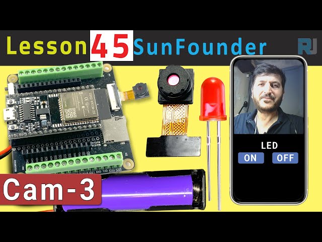 Video thumbnail for ESP32 Tutorial 45- Custom Streamign Server with LED control CAM-3 l SunFounder's ESP32 Learning kit