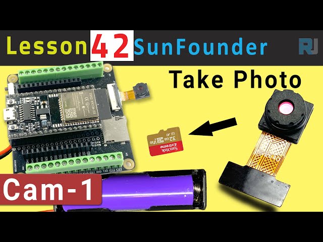 Video thumbnail for ESP32 Tutorial 42 - Taking Photo with Camera save on Micro SD CAM-1 | SunFounder's ESP32 kit