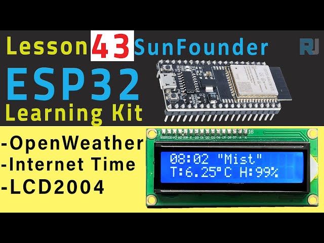 Video thumbnail for ESP32 Tutorial 43 - IoT Internet Weather Station | SunFounder's ESP32 IoT Learning kit