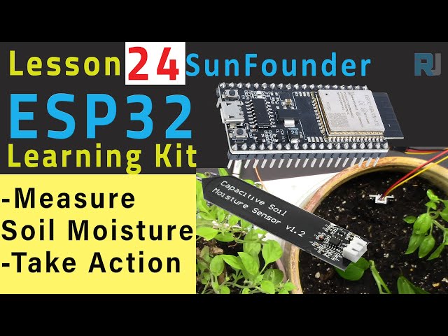 Video thumbnail for ESP32 Project 24 - Measuring Soil Mositure for Irrigation | SunFounder's ESP32 IoT Learning kit