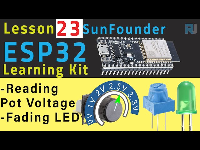 Video thumbnail for ESP32 Tutorial 23 - Reading Voltage of potentiometer using ESP32 | SunFounder's ESP32 IoT kit