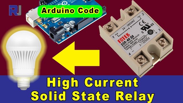 Video thumbnail for How to use Fotek SSR-40 Solid State Relay with Arduino and without Arduino RJT77