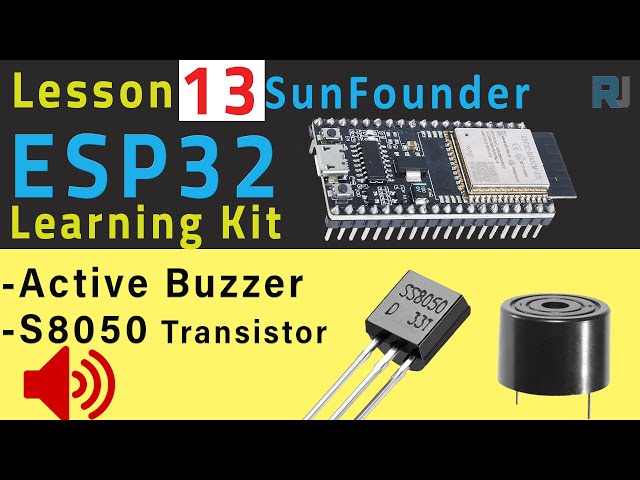 Video thumbnail for ESP32 Tutorial 13 - Arduino Beep with Active Buzzer | SunFounder's ESP32 IoT Learning kit