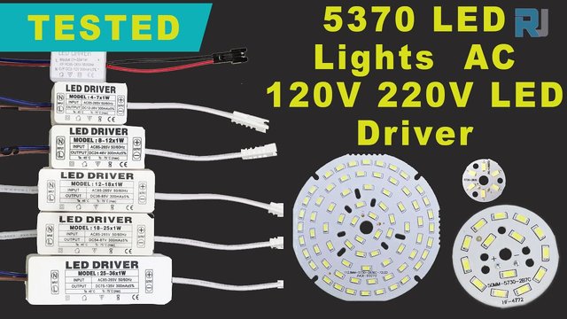 Video thumbnail for SMD5730 3W 7W 14W 12W 18W 24W 36W SMD LED AC driver Test review  Light Board