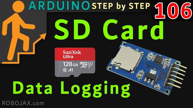 Video thumbnail for Using Micro SD Card and Data logging with Arduino | Arduino Step by Step Course  Lesson 106
