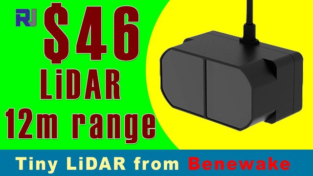 Video thumbnail for Review of Benewak TFMini Plus LiDar  laser 12m distance sensor