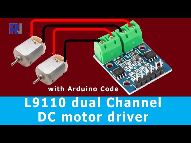 Video thumbnail for How to control 2 DC motors using L9110s motor driver module with Arduino code RJT88