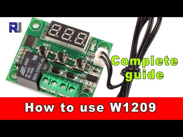 Video thumbnail for How to use W1209 Temperature relay controller and program the thermostat