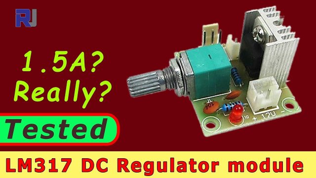 Video thumbnail for Test review of LM317 DC Voltage regulator module