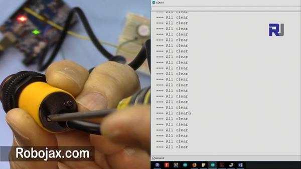 E18-D80NK Infrared Sensor:Demonstration using Arduino 