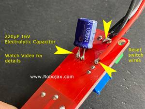 NE555 12V Relay Timer with reset swtich and capacitor