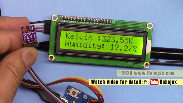 BME280 wiht LCD display: Kelvin and relative Humidity