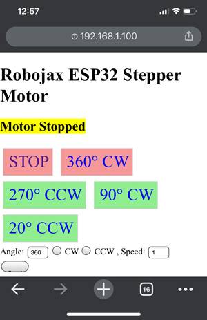 Stepper Motor control WiFi Screen-4