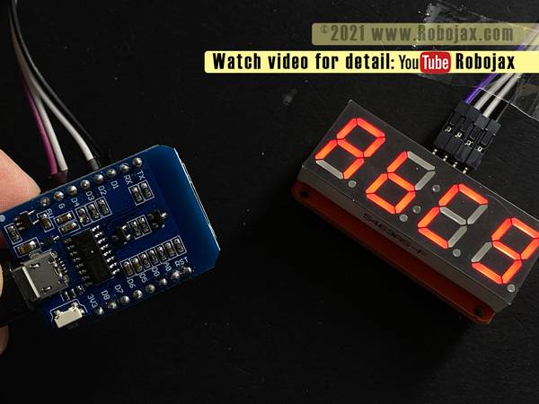 Digital clock with HT16K33 ESP8166: D1 Mini shows hex value