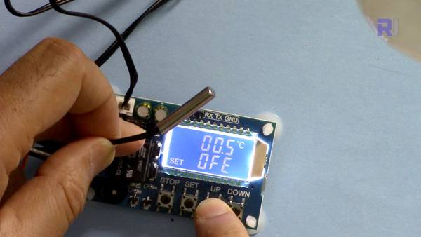 XY-T01 Relay Timer: Temperature Offset setting