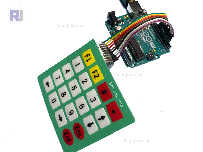 5x4 keypad connected to Arduino-2