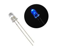 10 pieces 5mm Blue LED (colorless when off)