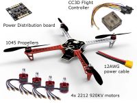 450mm Quadcopter Kit CC3D, Motor, ESC, Props and power